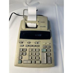 CASIO DR-210 HD‎ Tax & Exchange Fully Functioning Vintage Calculator with Paper